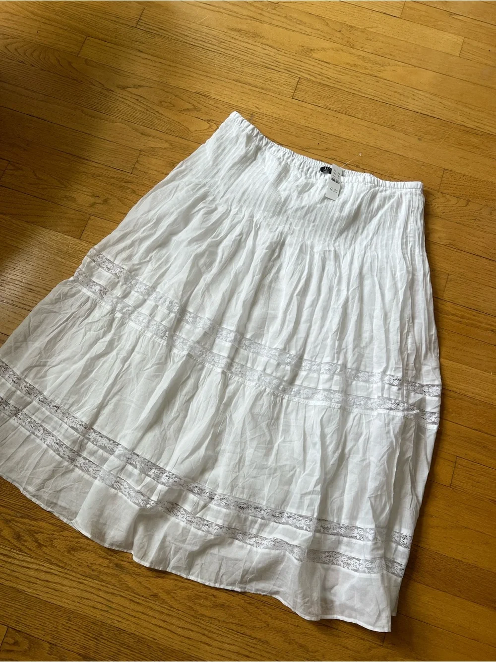 J. Crew Lace-trim pintuck Skirt - Picture 10 of 10